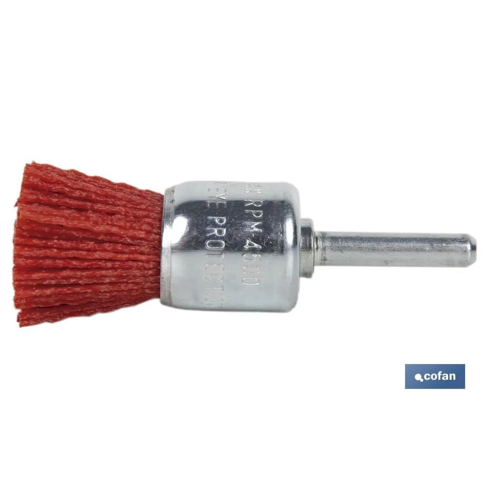 Comprar CEPILLO BROCHA DE NYLON 6 MM X Ø25  Cofan | almacendeferreteriacor.es