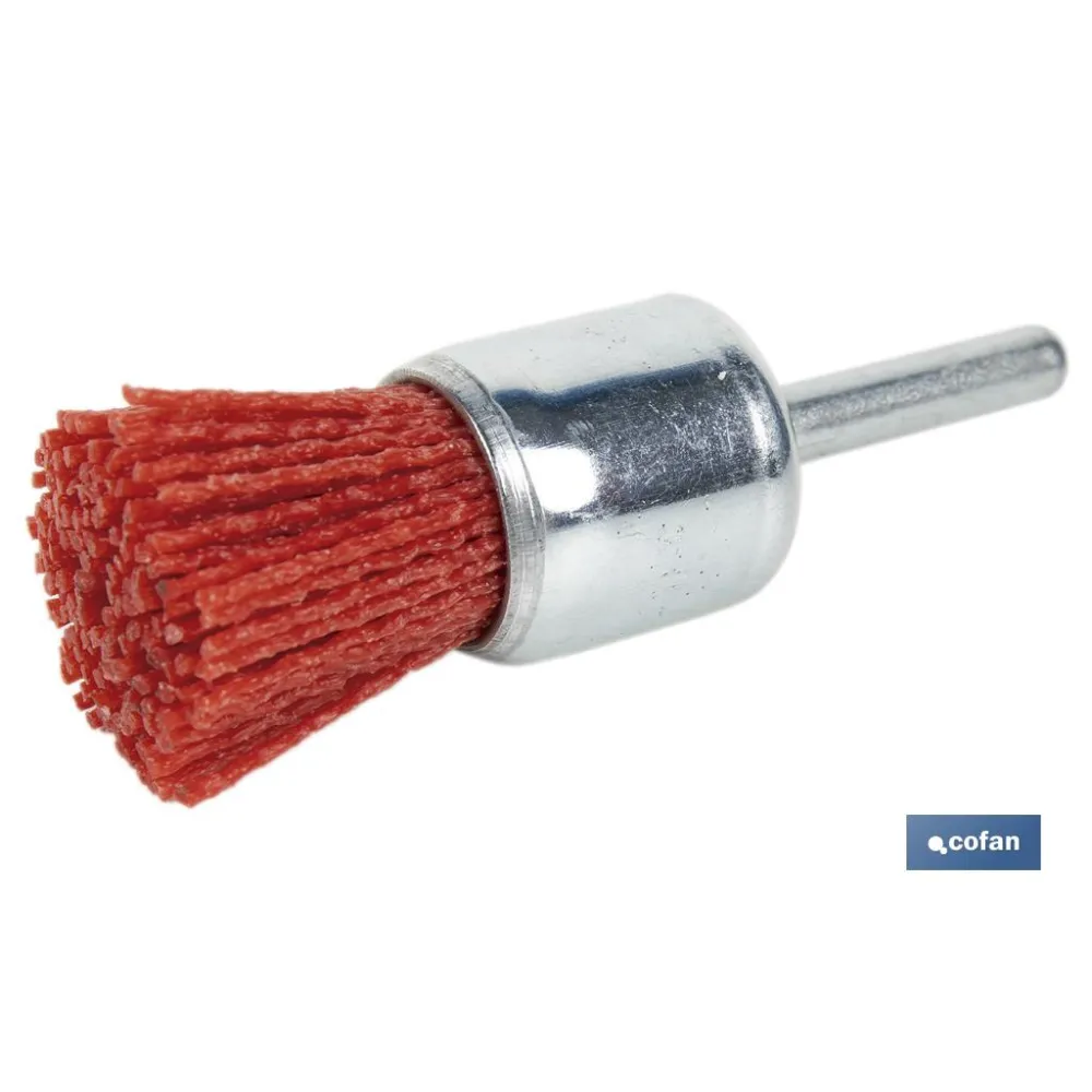 Comprar CEPILLO BROCHA DE NYLON 6 MM X Ø25  Cofan | almacendeferreteriacor.es