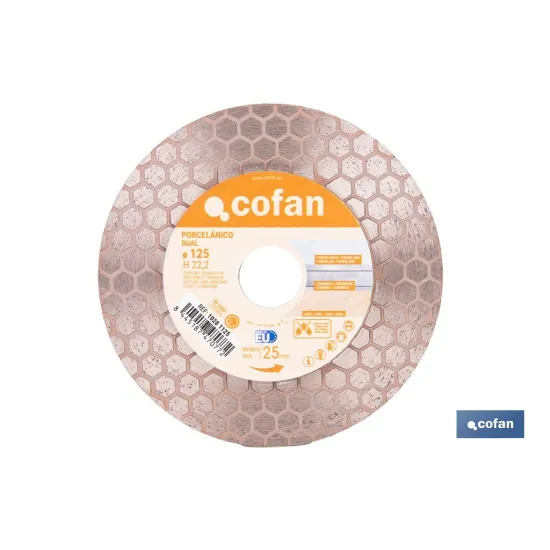 Comprar DISCO PORCELANICO DUAL CORTAR Y DES Cofan | almacendeferreteriacor.es