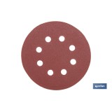 HOJA DE LIJADO LIJADORA ORBITAL 8 AGUJEROS Ø125 MM G 120