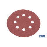 HOJA DE LIJADO LIJADORA ORBITAL 8 AGUJEROS Ø125 MM G 120