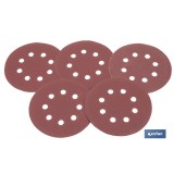 HOJA DE LIJADO LIJADORA ORBITAL 8 AGUJEROS Ø125 MM G 180
