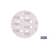 HOJA DE LIJADO LIJADORA ORBITAL 8 AGUJEROS Ø125 MM G 180