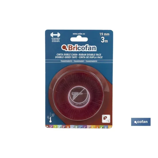 Comprar CINTA DOBLE CARA EXTRAFUERTE BRICOF Cofan | almacendeferreteriacor.es