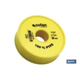 Comprar ROLLO 50 MTS CINTA PTFE DE 19mm X 0 Cofan | almacendeferreteriacor.es