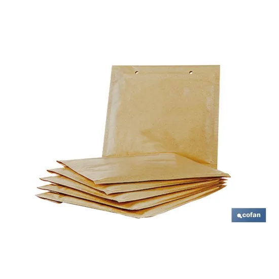 Comprar PACK DE 5 SOBRES KRAFT CON BURBUJA  Cofan | almacendeferreteriacor.es