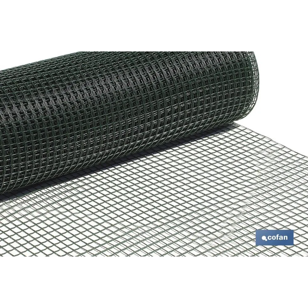 Comprar MALLA PLAST. CUADRADA JARDIN 20mm V Cofan | almacendeferreteriacor.es
