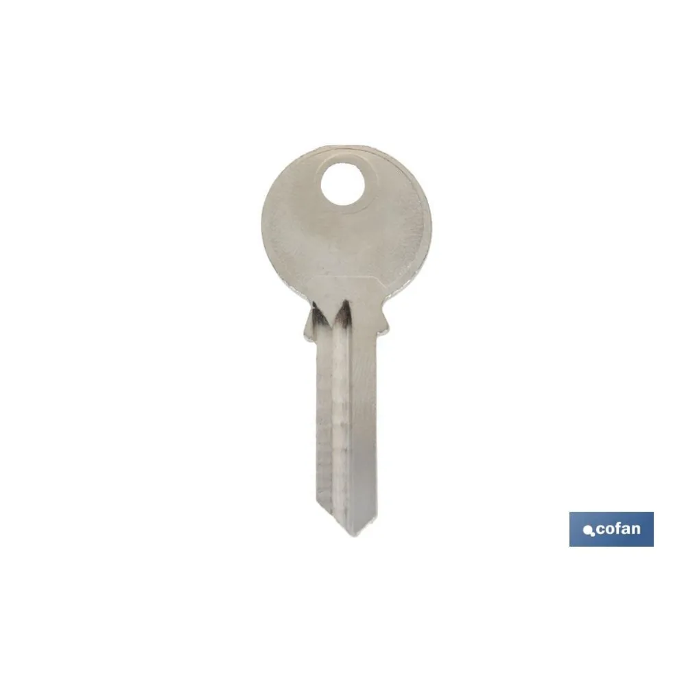 Comprar LLAVE EN BRUTO PARA CANDADO 70-90 m Cofan | almacendeferreteriacor.es
