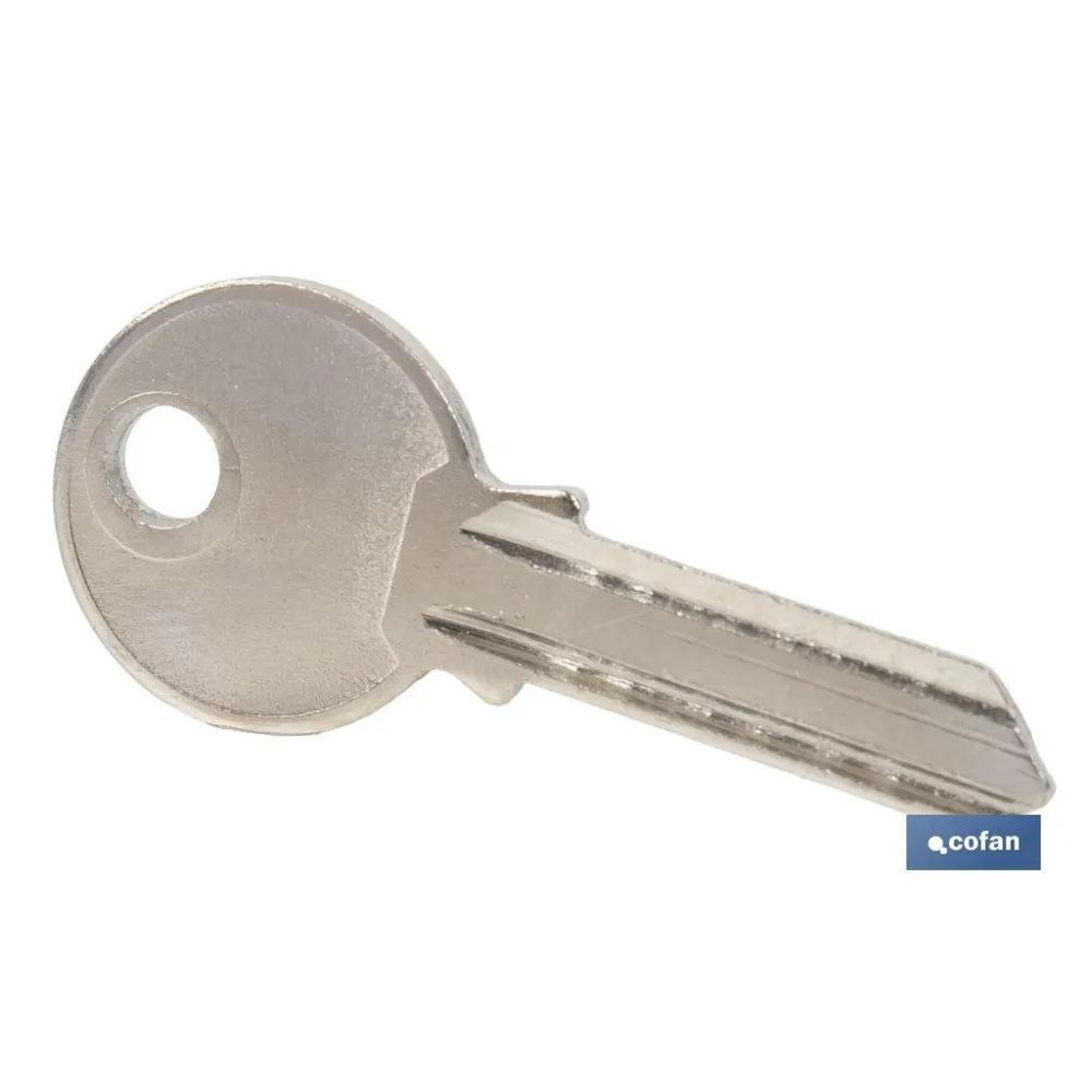 Comprar LLAVE EN BRUTO PARA CANDADO 70-90 m Cofan | almacendeferreteriacor.es