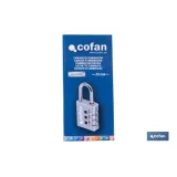 Comprar CANDADO COMBINACIÓN 3 DÍGITOS 30 MM Cofan | almacendeferreteriacor.es