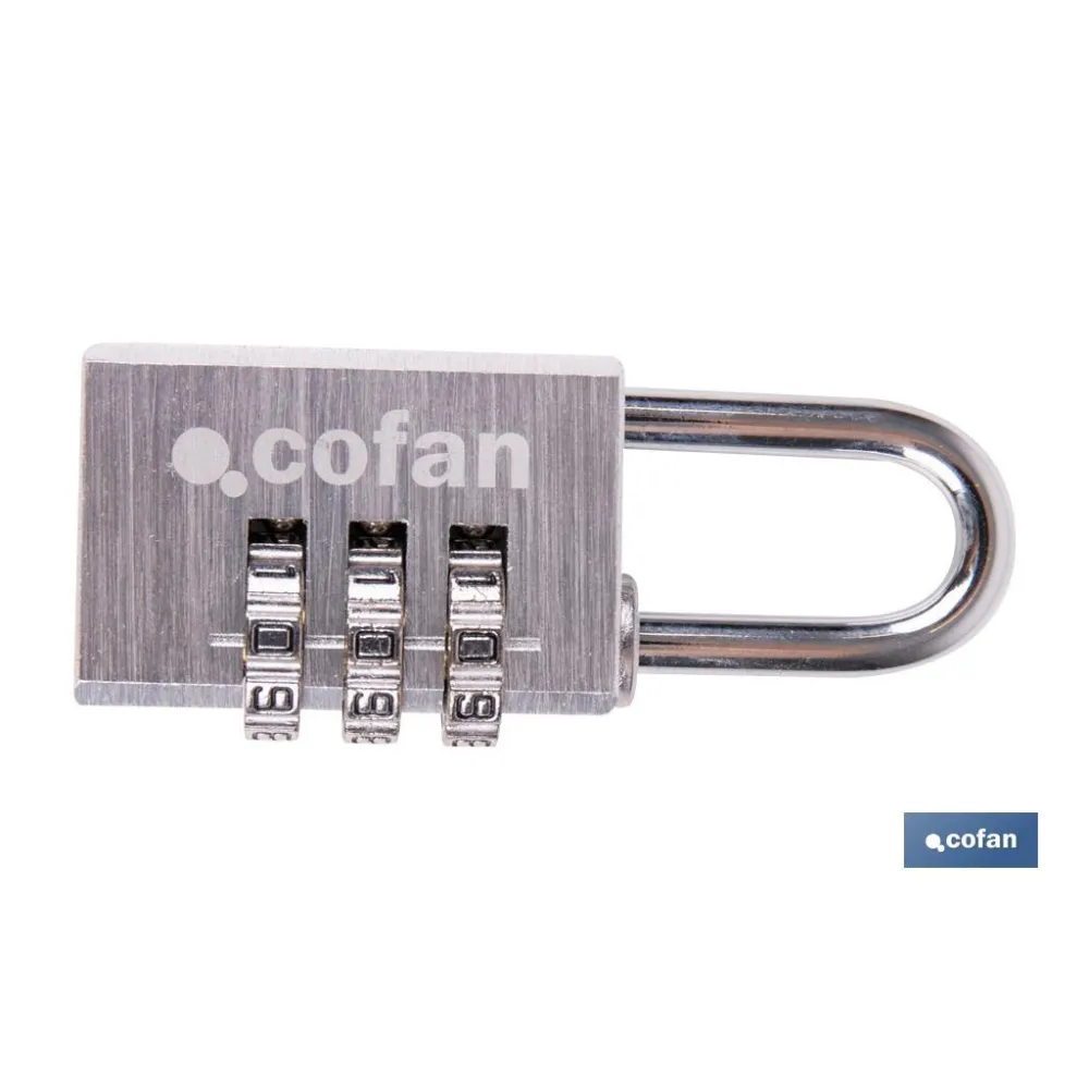 Comprar CANDADO COMBINACIÓN 3 DÍGITOS 30 MM Cofan | almacendeferreteriacor.es