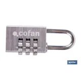 Comprar CANDADO COMBINACIÓN 3 DÍGITOS 30 MM Cofan | almacendeferreteriacor.es