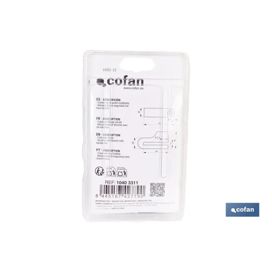 Comprar CANDADO DE FRENO DE DISCO BULÓN Ø5, Cofan | almacendeferreteriacor.es