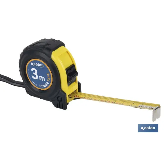 Comprar FLEXÓMETRO PROTEC. GOMA 19 MM X 3 M Cofan | almacendeferreteriacor.es
