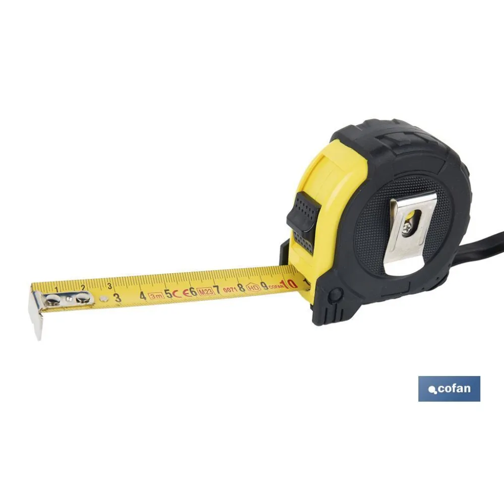 Comprar FLEXÓMETRO PROTEC. GOMA 19 MM X 3 M Cofan | almacendeferreteriacor.es