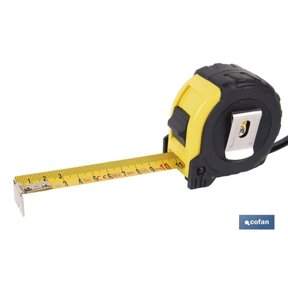 Comprar FLEXÓMETRO PROTEC. GOMA 25 MM X 5 M Cofan | almacendeferreteriacor.es