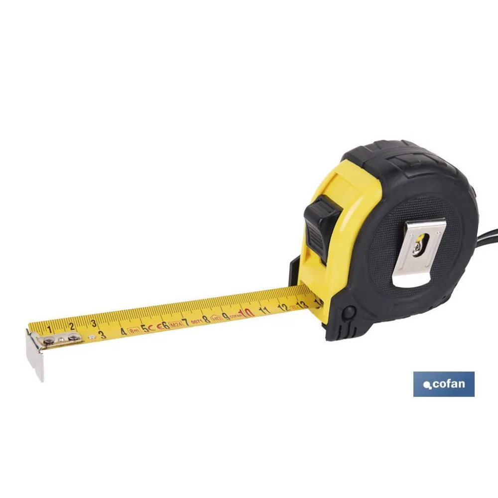 Comprar FLEXÓMETRO PROTEC. GOMA 25 MM X 8 M Cofan | almacendeferreteriacor.es