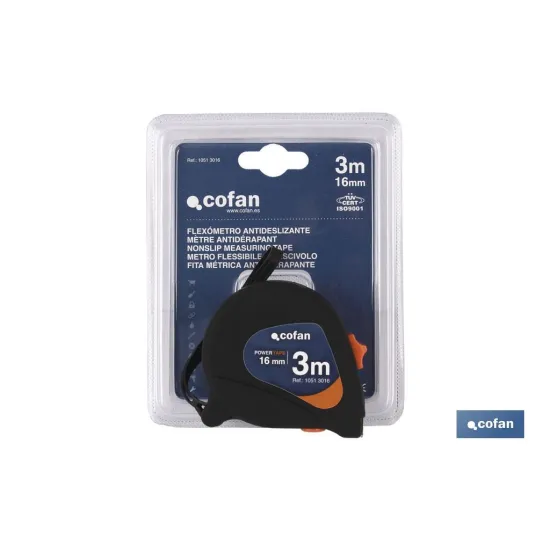 Comprar FLEXÓMETRO ANTIDESLIZANTE 16 MM X 3 Cofan | almacendeferreteriacor.es