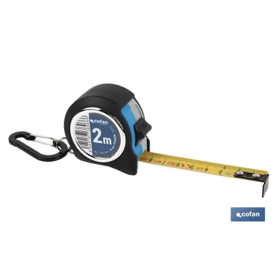Comprar FLEXÓMETRO STANDARD + MOSQUETÓN 16  Cofan | almacendeferreteriacor.es