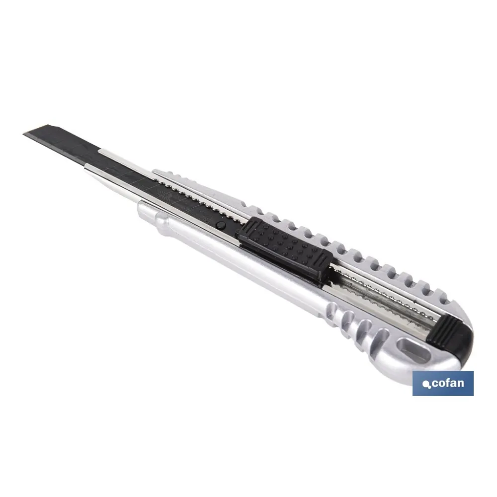 Comprar CÚTER DE ALUMINIO 9 MM (PACK: 1 UDS Cofan | almacendeferreteriacor.es