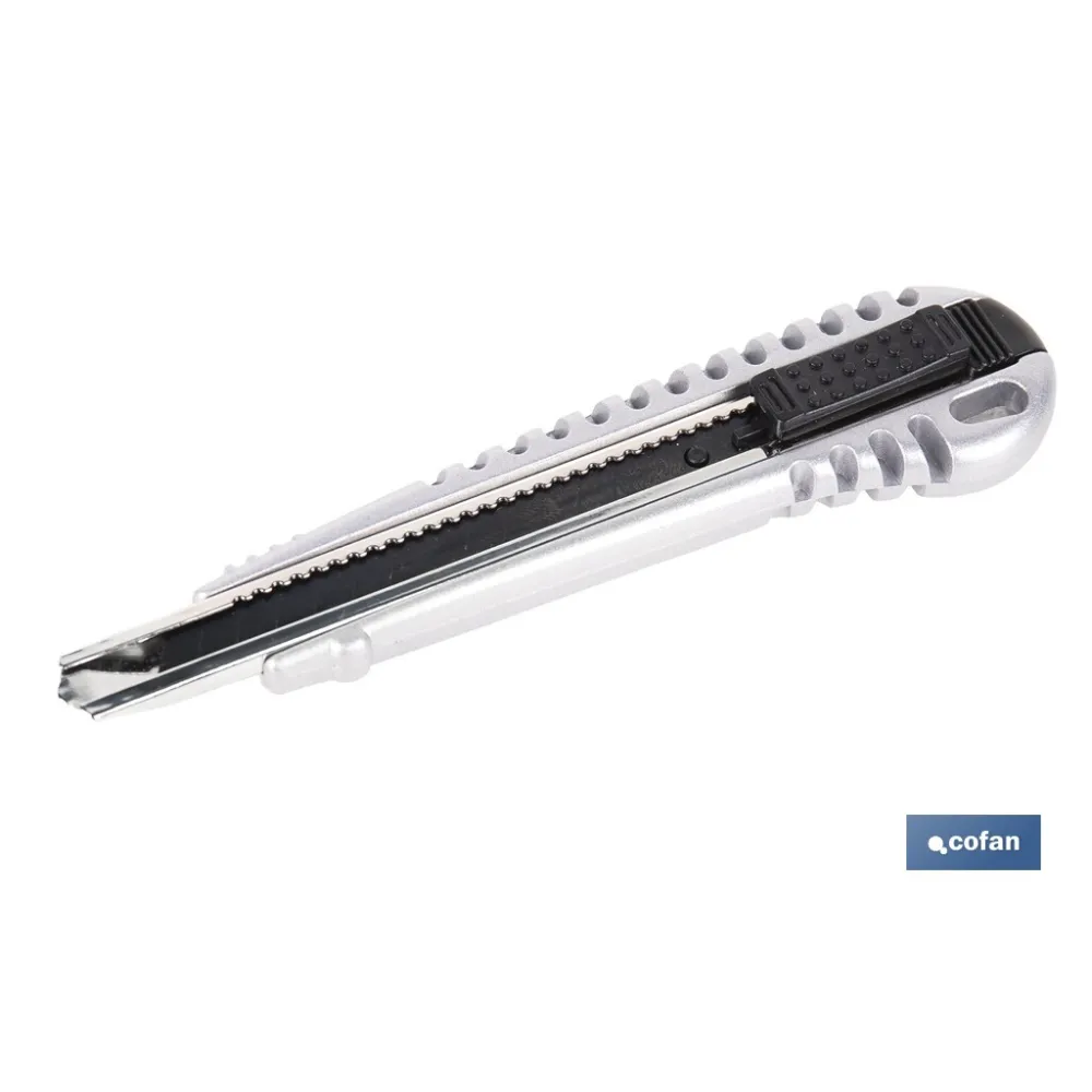 Comprar CÚTER DE ALUMINIO 9 MM (PACK: 1 UDS Cofan | almacendeferreteriacor.es