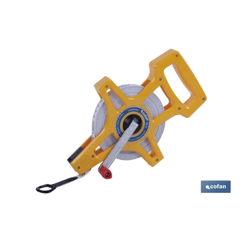 Comprar CINTA METRICA FIBRA VIDRIO CON MANG Cofan | almacendeferreteriacor.es