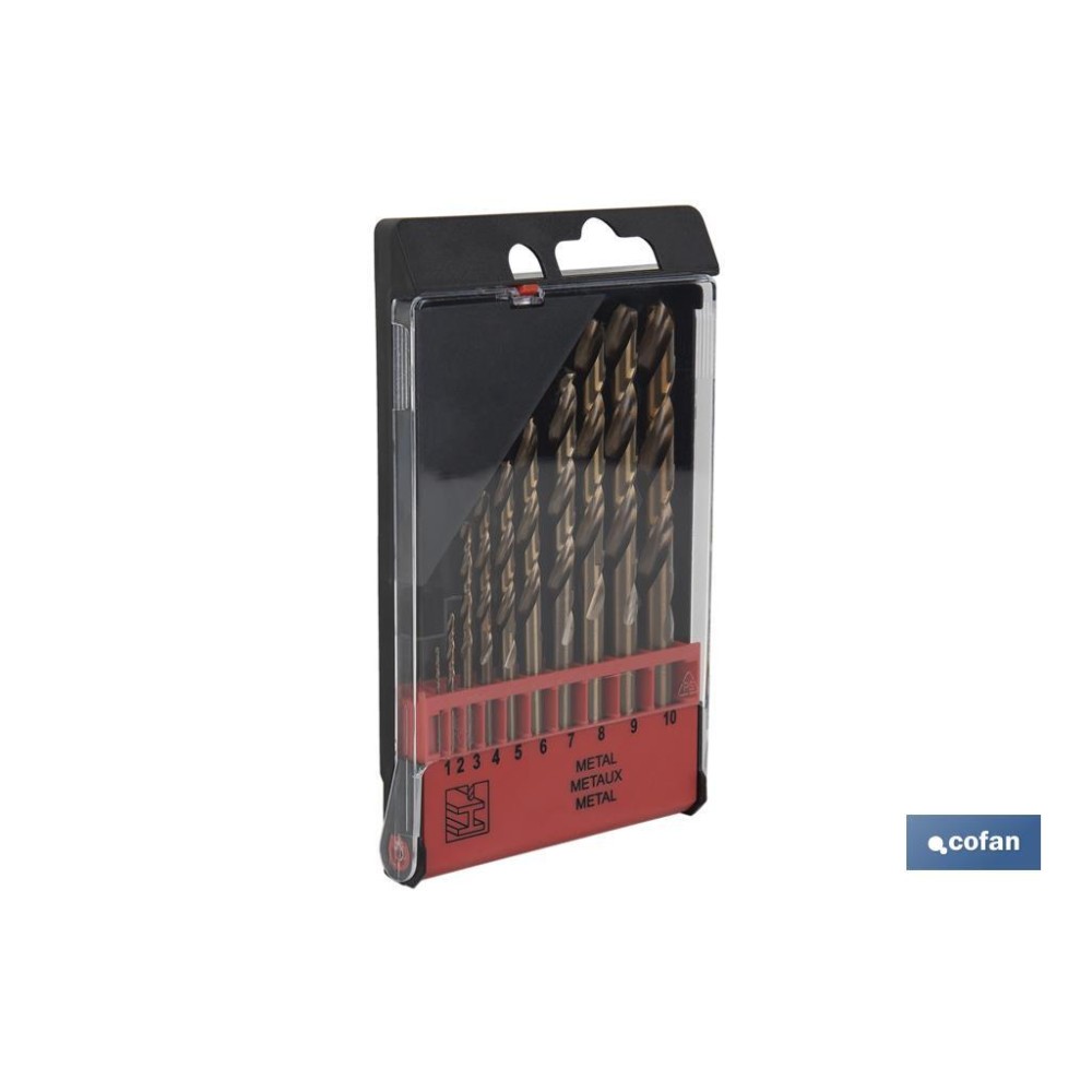 ESTUCHE BROCAS HSS-CO - MEDIDAS: 1-10 MM (10 UDS.)