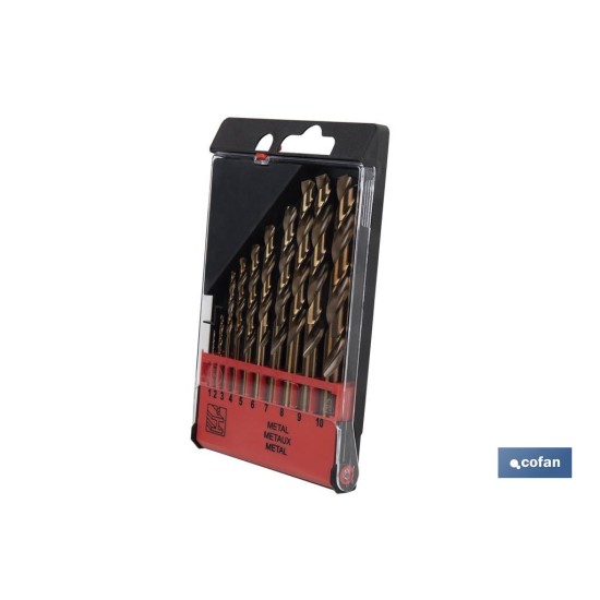 ESTUCHE BROCAS HSS-CO - MEDIDAS: 1-10 MM (10 UDS.)