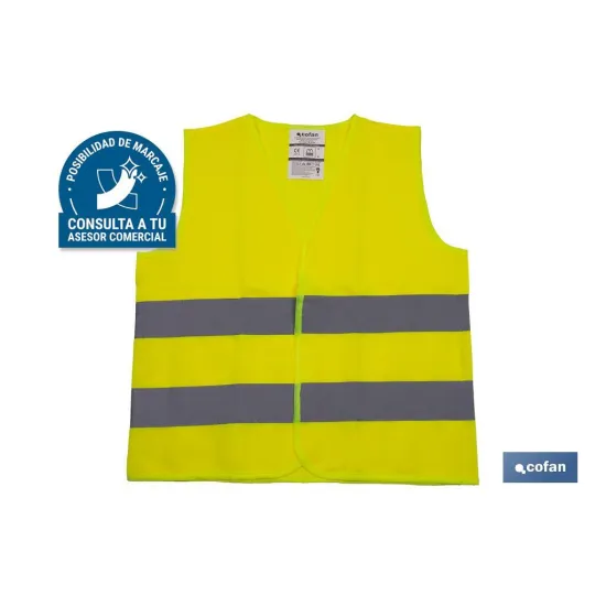 Comprar CHALECO AMARILLO REFLECTANTE P/NIÑO Cofan | almacendeferreteriacor.es