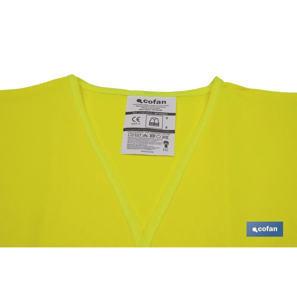 Comprar CHALECO AMARILLO REFLECTANTE P/NIÑO Cofan | almacendeferreteriacor.es