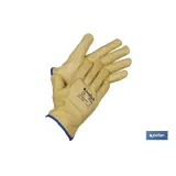 Comprar BLÍSTER DE GUANTE DE PIEL VACUNO EX Cofan | almacendeferreteriacor.es
