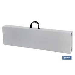 BANCO PLEGABLE RECTANGULAR BLANCO 180X25X43CM