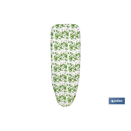 FUNDA ACOLCHADA PARA TABLA DE PLANCHAR 140 X 60 CM  VERDE