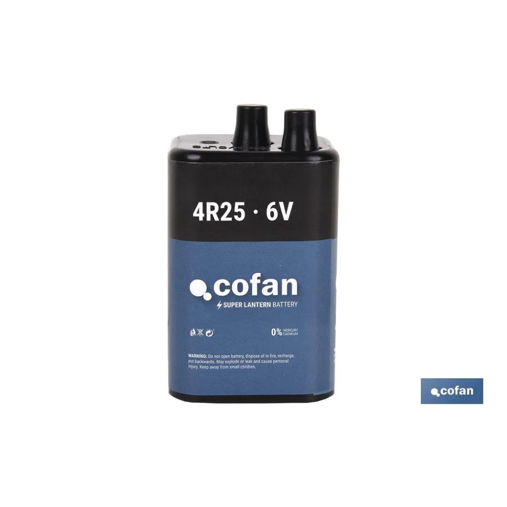 Comprar BATERÍA 4R25 6 VOLTIOS (PACK: 4 UDS Cofan | almacendeferreteriacor.es