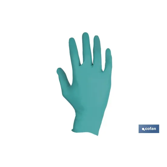 Comprar CAJA 100 UDS. GUANTES NITRILO VERDE Cofan | almacendeferreteriacor.es