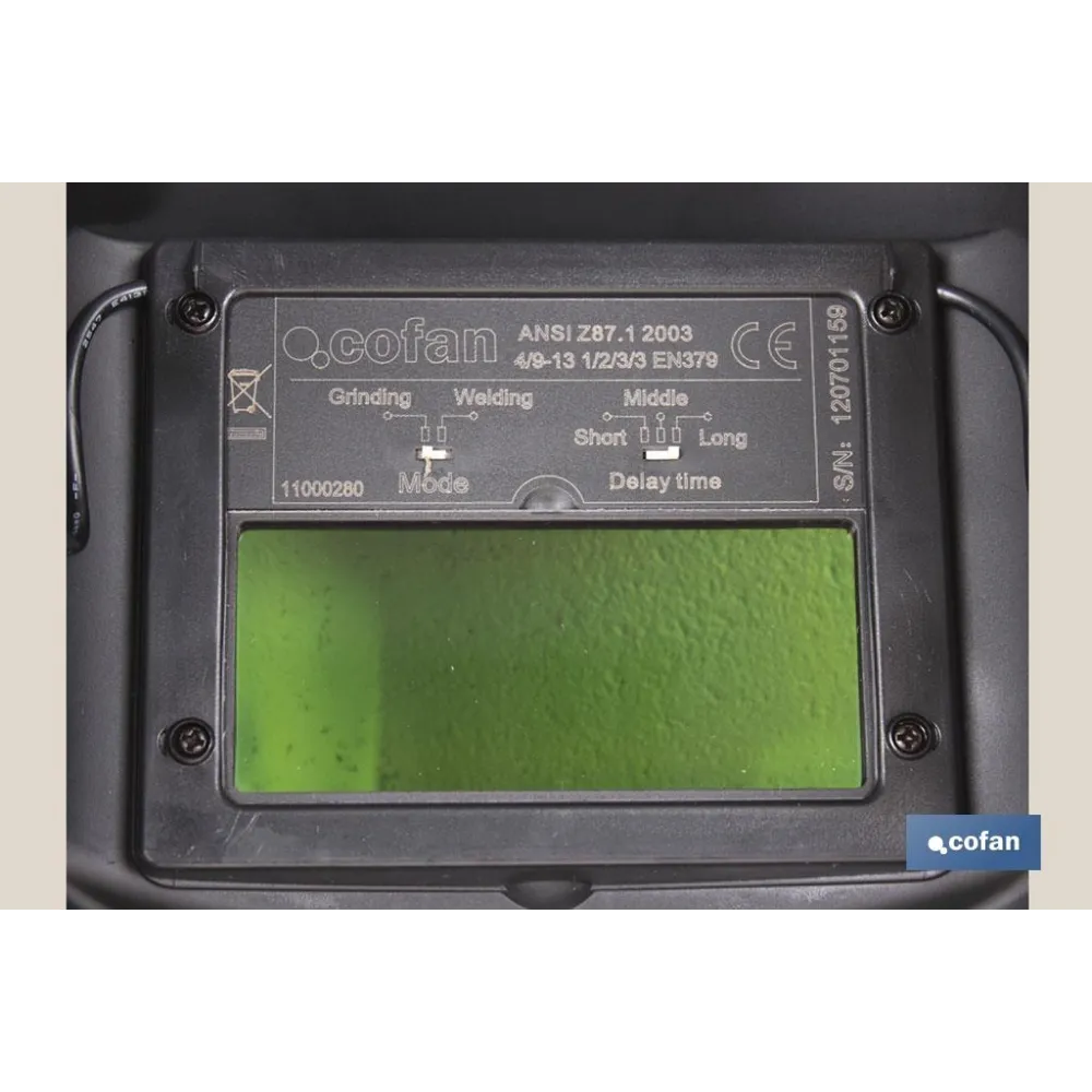 Comprar CASCO SOLDADURA AUTOMATICA (ARC/MIG Cofan | almacendeferreteriacor.es