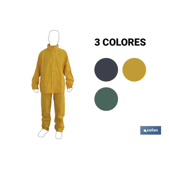 Comprar TRAJE DE AGUA PU/PVC AMARILLO TALLA Cofan | almacendeferreteriacor.es