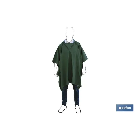 Comprar PONCHO DE AGUA VERDE PVC/POLIESTER  Cofan | almacendeferreteriacor.es