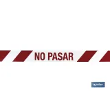 Comprar CINTA BALIZ. NO PASAR  80MMX100MTS  Cofan | almacendeferreteriacor.es
