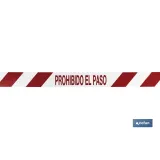 Comprar CINTA BALIZ. PROHIBIDO EL PASO  80M Cofan | almacendeferreteriacor.es