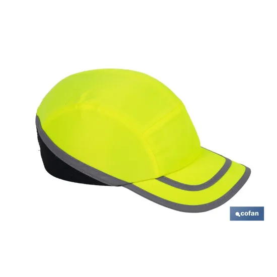 Comprar GORRA SPORT SEGURIDAD AMARILLO FLÚO Cofan | almacendeferreteriacor.es