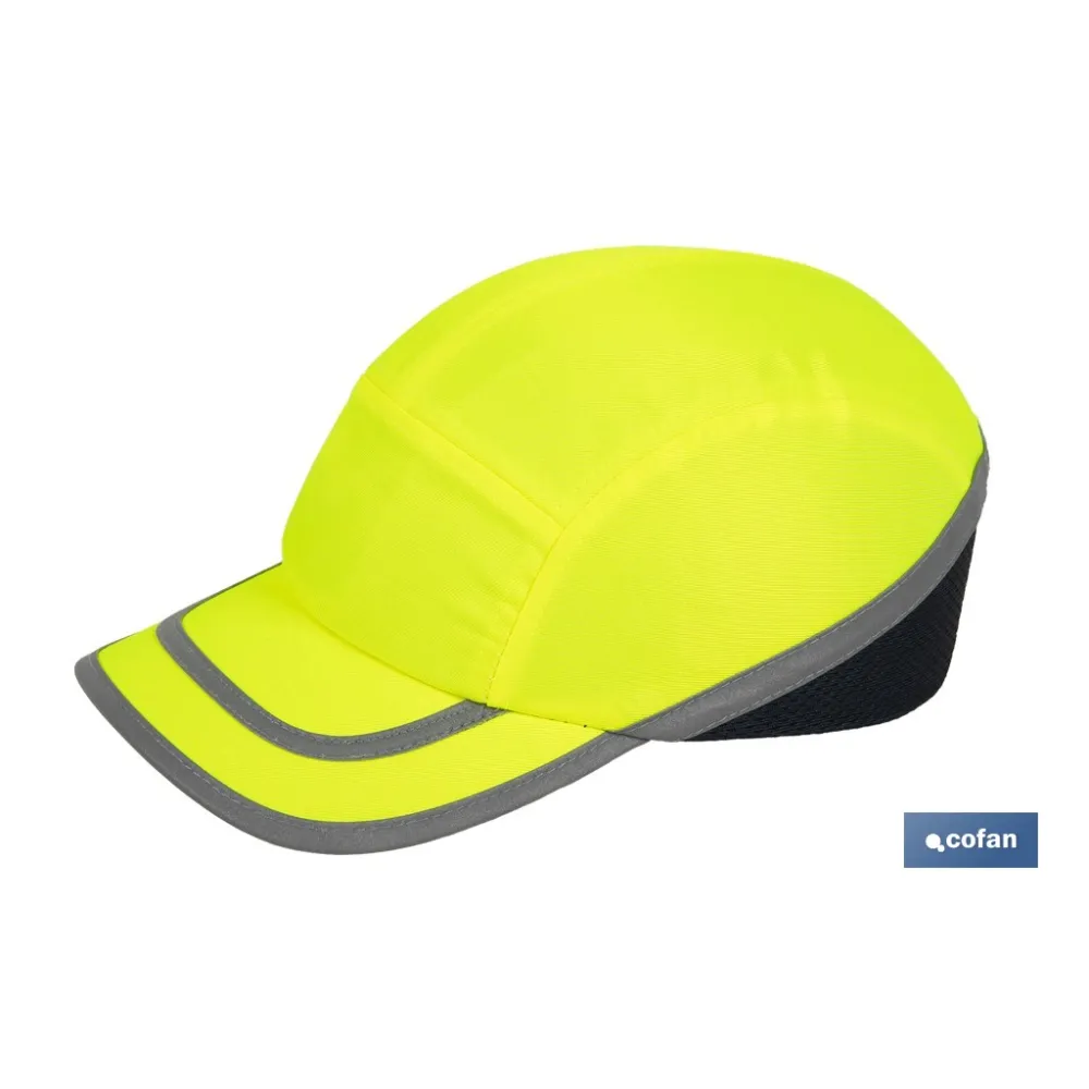 Comprar GORRA SPORT SEGURIDAD AMARILLO FLÚO Cofan | almacendeferreteriacor.es