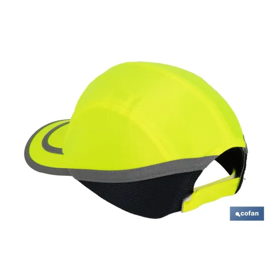Comprar GORRA SPORT SEGURIDAD AMARILLO FLÚO Cofan | almacendeferreteriacor.es
