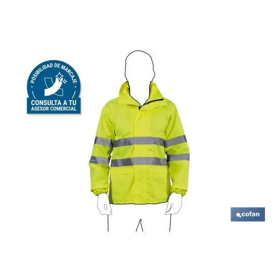 Comprar CHAQUETA DE LLUVIA DE ALTA VISIBILI Cofan | almacendeferreteriacor.es