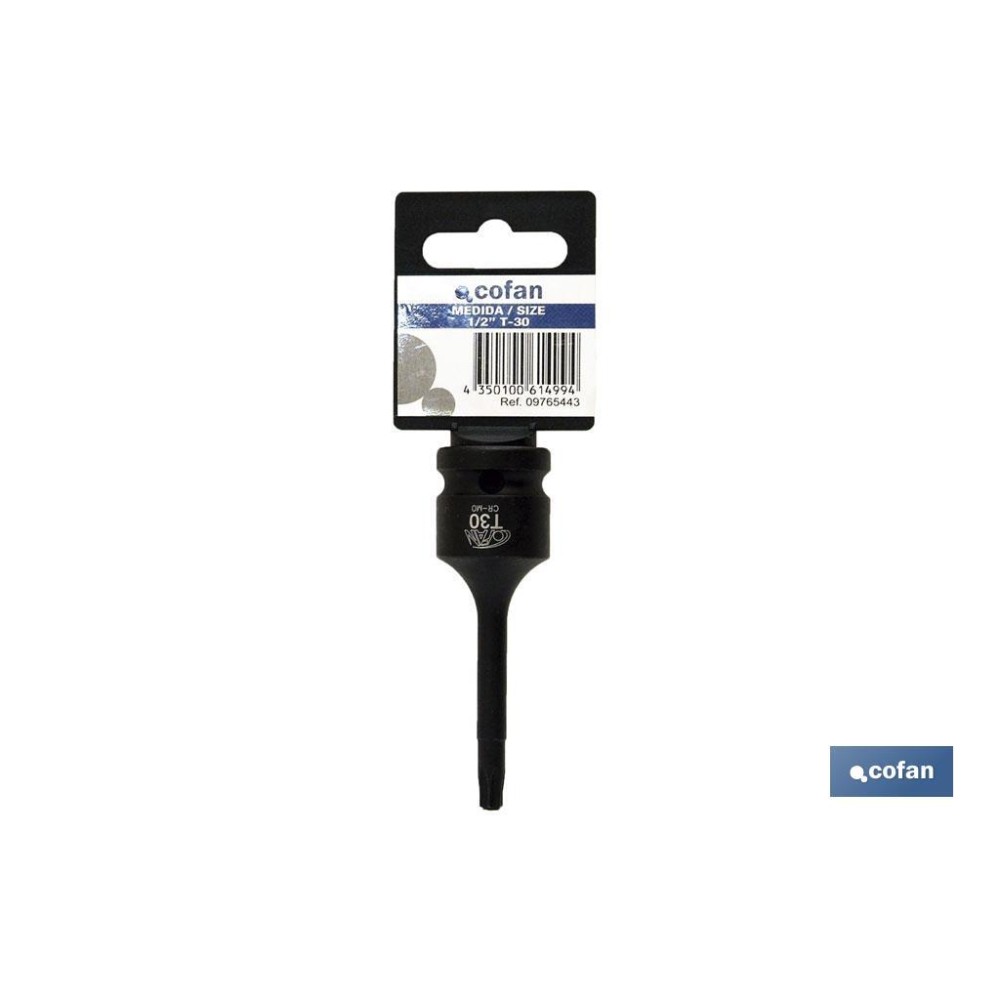 VASO IMPACTO 1/2 TORX MACHO T-30