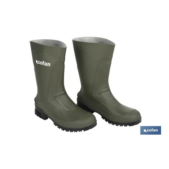 Comprar BOTA PVC VERDE MEDIA CAÑA TALLA 41  Cofan | almacendeferreteriacor.es