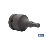 VASO IMPACTO 1 HEXAG. MACHO 12 MM