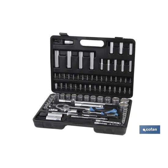 Comprar MALETÍN 94 PCS STANDARD 1/4 Y 1/2 ( Cofan | almacendeferreteriacor.es