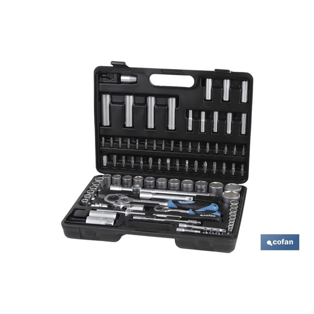 Comprar MALETÍN 94 PCS STANDARD 1/4 Y 1/2 ( Cofan | almacendeferreteriacor.es