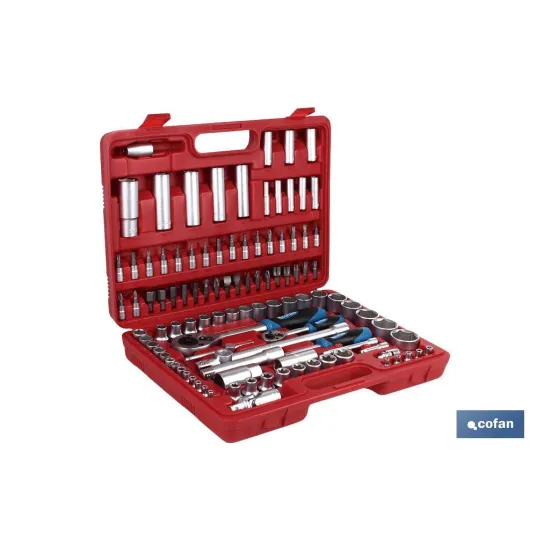 Comprar MALETIN 108 PCS STANDARD 1/2 Y 1/4  Cofan | almacendeferreteriacor.es